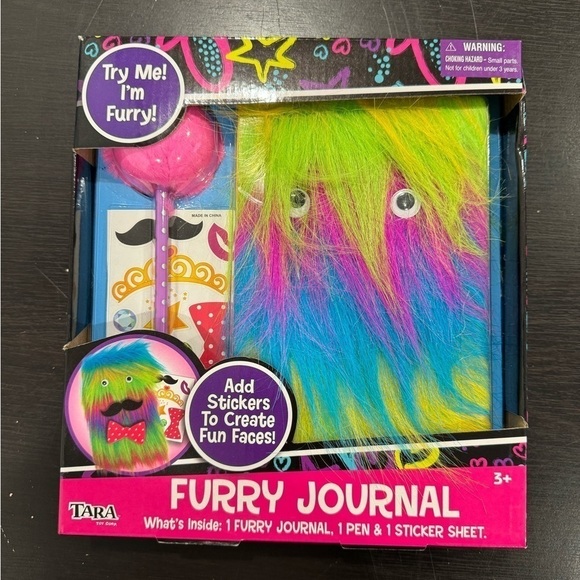 Furry Journal, 1 Journal 1 Pen 1 Sticker Set Back to School Try Me I'm Furry! - Picture 1 of 2